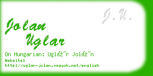 jolan uglar business card